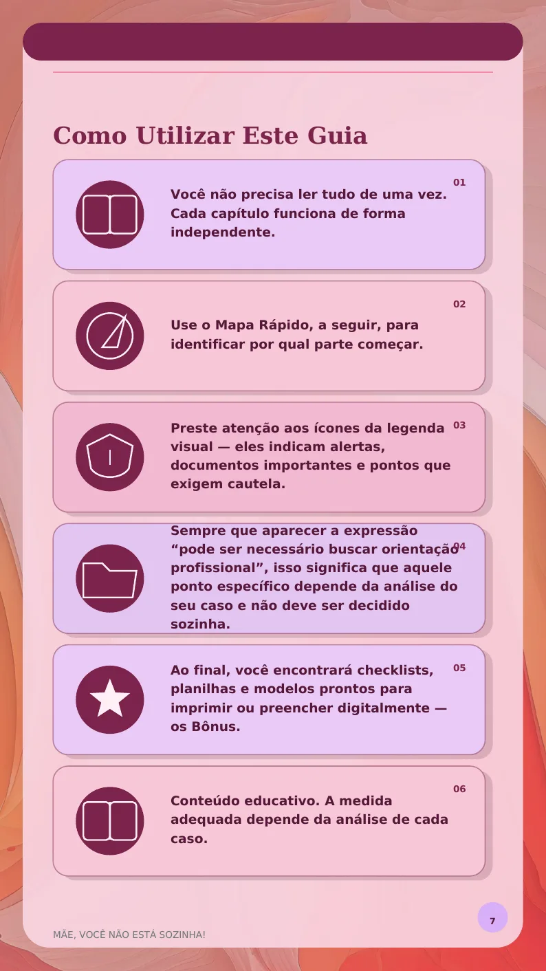 Página Como utilizar este guia